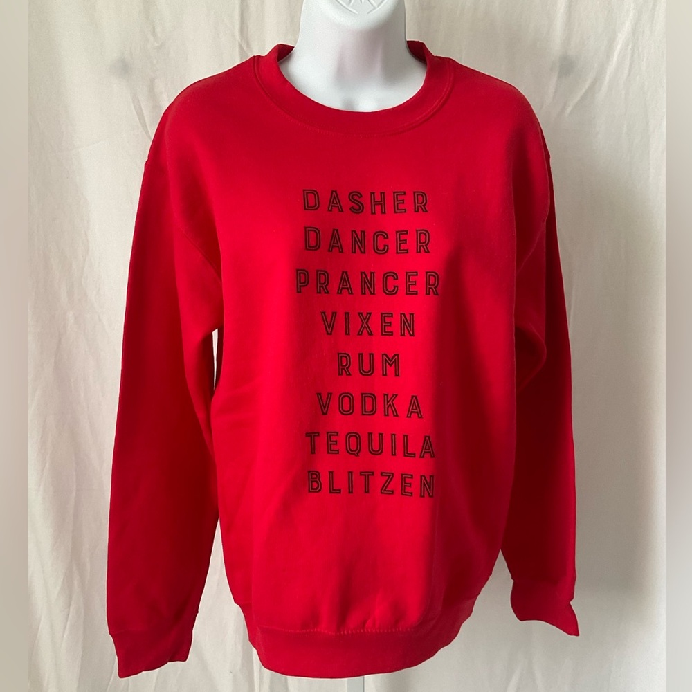 Wildberry Waves Christmas Drinking Sweatshirt